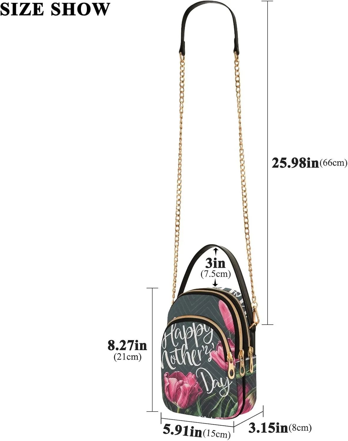Halloween Dog Bat Costume Women's Crossbody Bags Quilted Purse with Chain Phone Purse Handbag