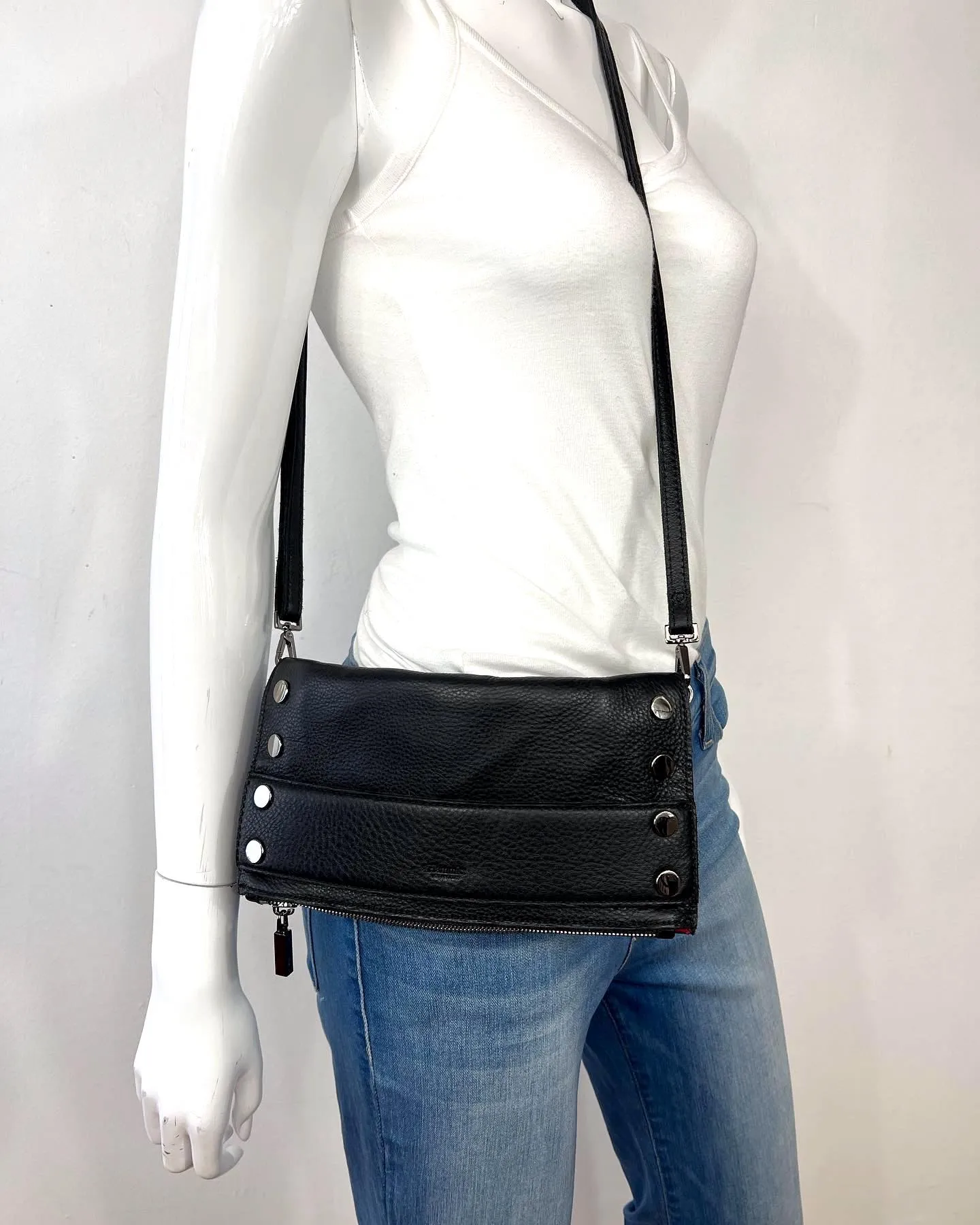 HAMMITT RYAN LEATHER CROSSBODY CLUTCH/ BAG