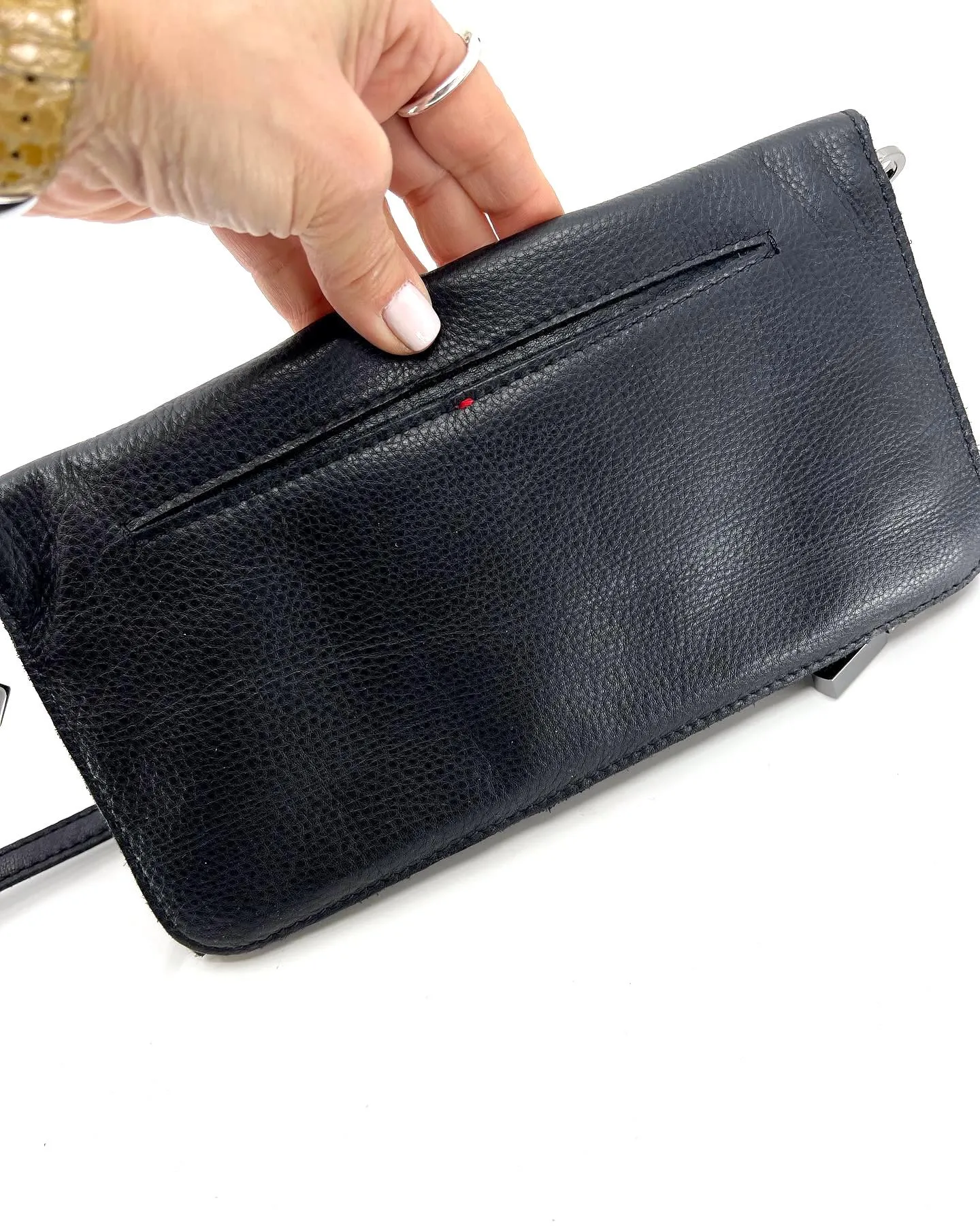 HAMMITT RYAN LEATHER CROSSBODY CLUTCH/ BAG