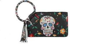 Handbag Republic Multi Print, Crocodile, Calavera Skull, Wristlet Evening Bag Purse Wallet For Women Vegan Leather by Virago