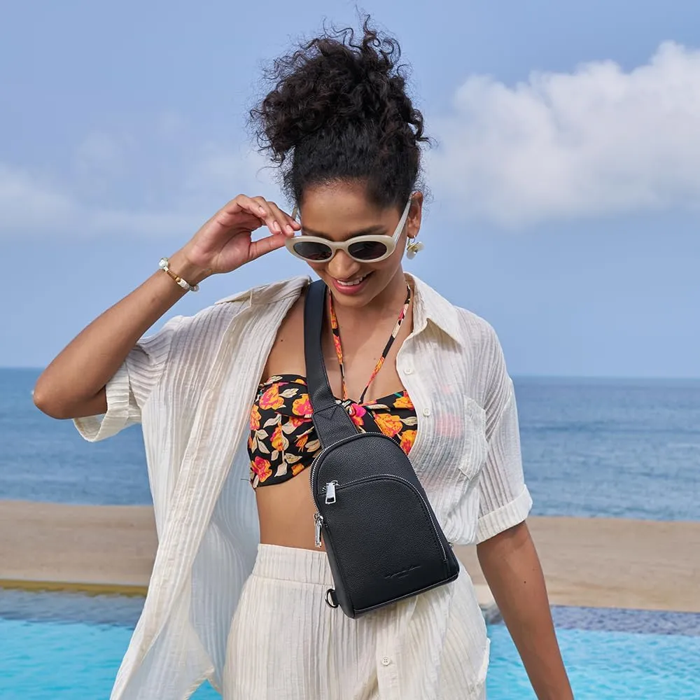 Haytijoe RFID Blocking Crossbody Bags for Women Travel Small Sling Bag Leather Cross Body Bag for Woman Fanny Packs Chest Bag
