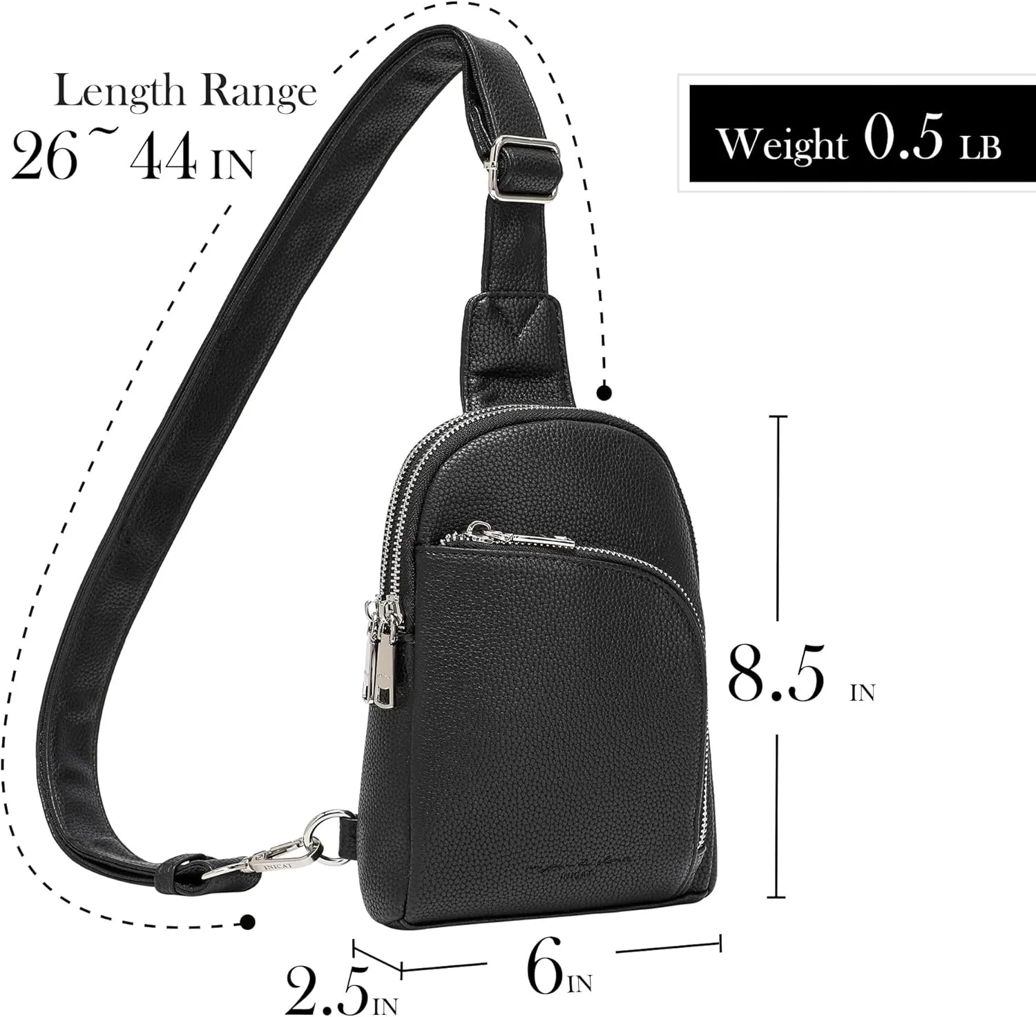 Haytijoe RFID Blocking Crossbody Bags for Women Travel Small Sling Bag Leather Cross Body Bag for Woman Fanny Packs Chest Bag