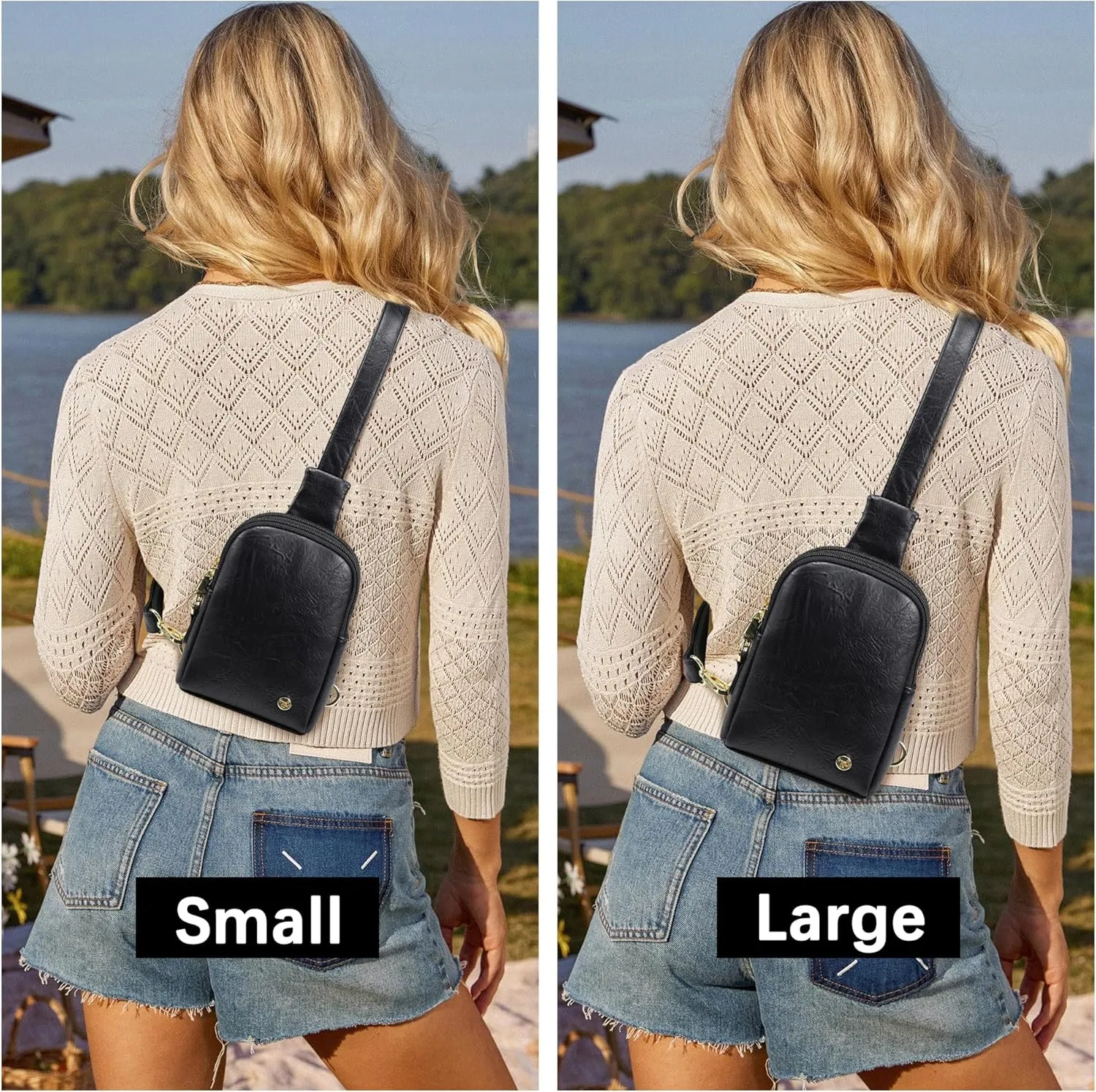 Haytijoe Touchscreen Sling Bag for Women Travel Crossbody Cell Phone Purse Anti Theft Cross Body Bag for Woman