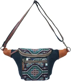 Heather Chest Bag - Handcrafted Crossbody Bags for Women with Adjustable Strap, Aztec-Inspired Fanny Pack, Large Belt Bag Fanny Packs, Cross Body Purses as Gifts for Mom, Sister, Best Friend