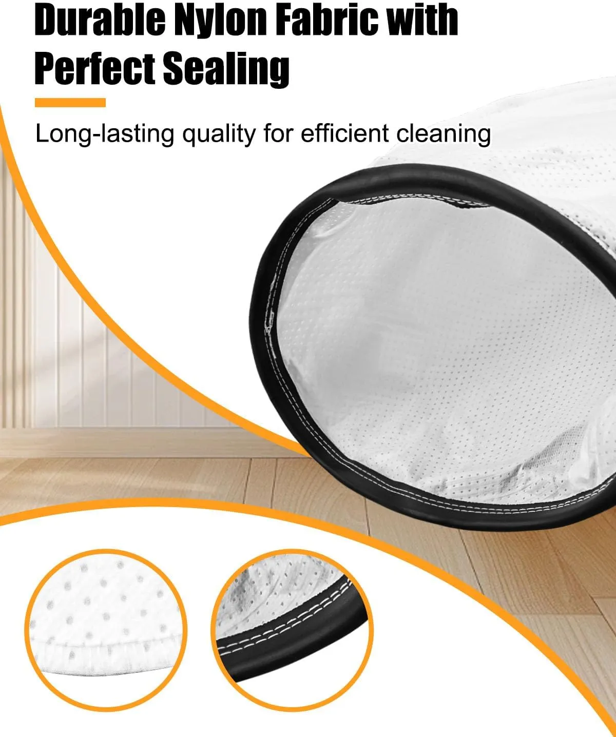 HEPA Cloth Bag Liner Replace 2KE2105000, Vacuum Cleaner Cloth Bag Fit for Royal RY4000 RY4001 Backpack Vacuum Cleaner Fit for Hoover C2401 C2401010 Shoulder Vac Pro Commercial Model, 2 PCS