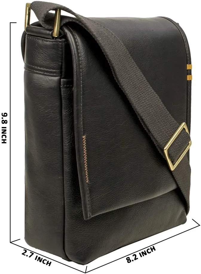 Hidesign Seattle Unisex Compatible Leather Crossbody Bag