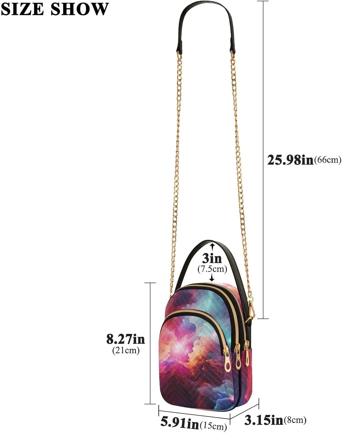 Houses on each Side of the Water Women's Crossbody Handbags, Fashion Crossbody Bag Phone Purses with Crossbody Strap