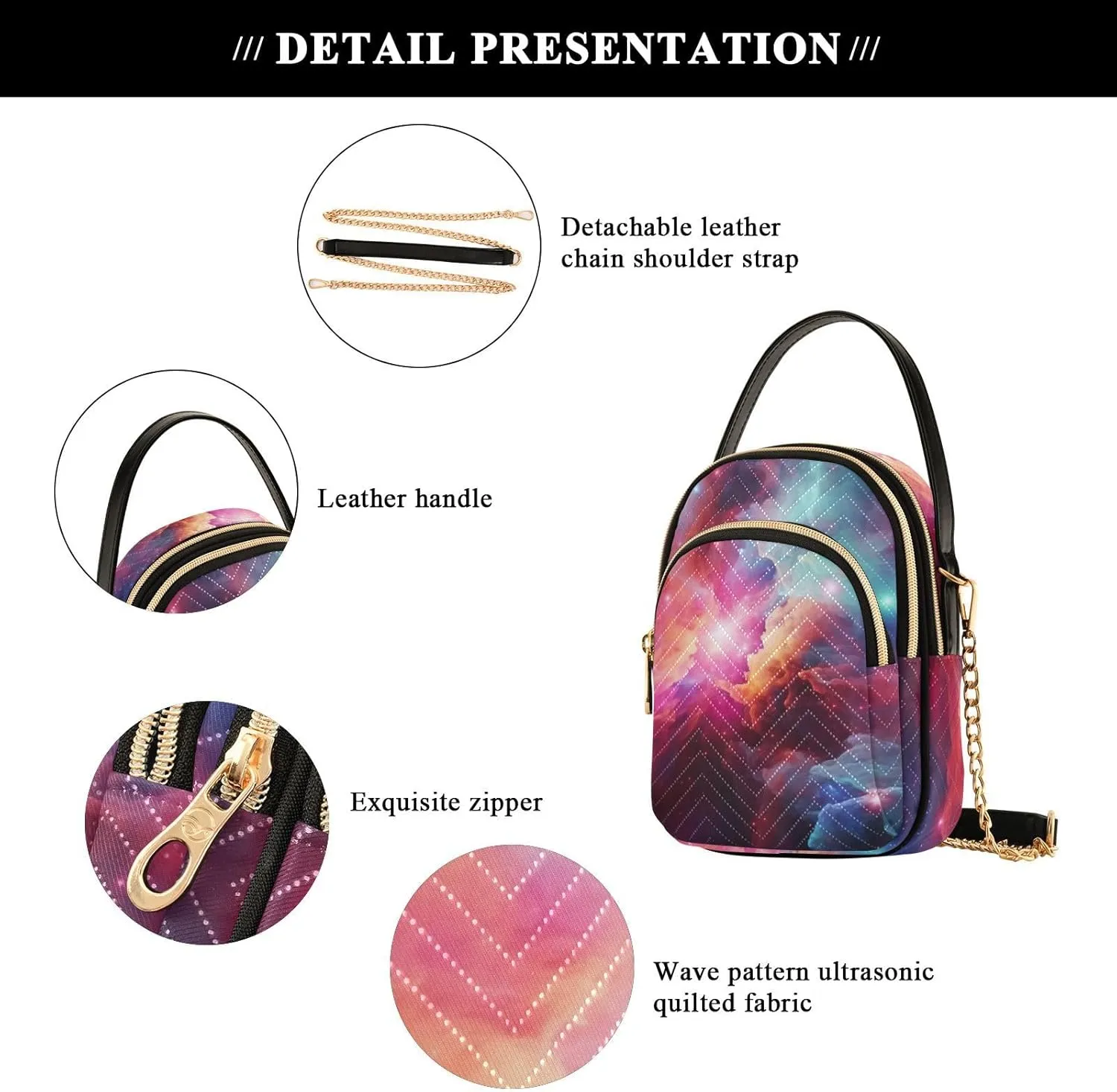 Houses on each Side of the Water Women's Crossbody Handbags, Fashion Crossbody Bag Phone Purses with Crossbody Strap