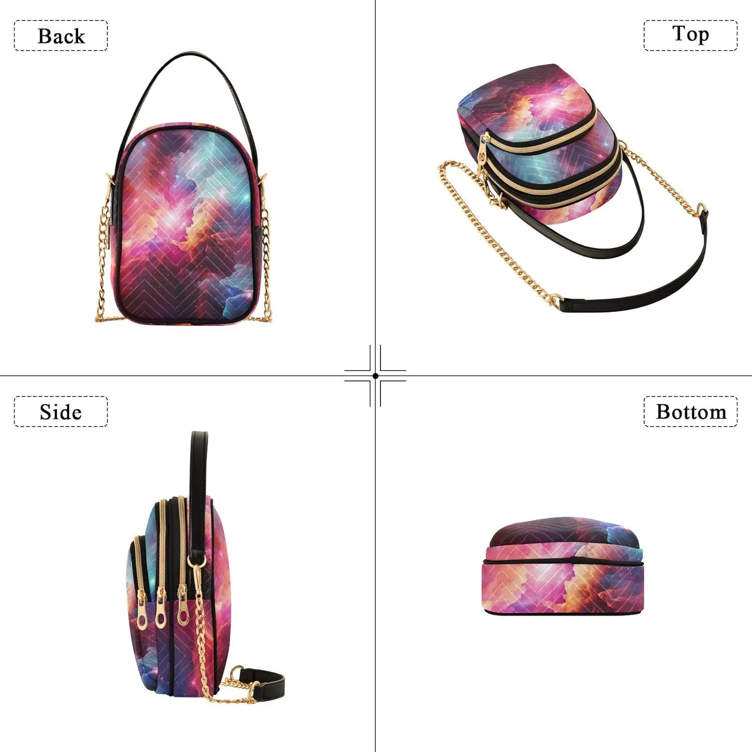 Houses on each Side of the Water Women's Crossbody Handbags, Fashion Crossbody Bag Phone Purses with Crossbody Strap