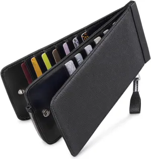 Huztencor Womens Leather Credit Card Holder Wallet RFID Blocking Wallet Women Card Case Purse