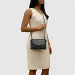 ILI 6322 BLACK ENVELOPE CROSSBODY INTERNATIONAL LEATHER INDUSTRIES