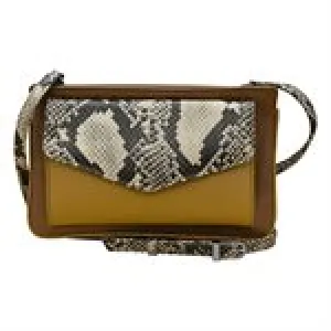 ILI 6322 NEUTRAL SNAKE MULTI ENVELOPE CROSSBODY INTERNATIONAL LEATHER INDUSTRIES