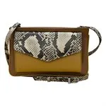 ILI 6322 NEUTRAL SNAKE MULTI ENVELOPE CROSSBODY INTERNATIONAL LEATHER INDUSTRIES