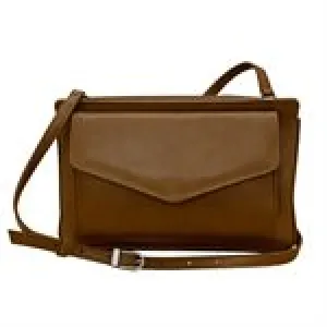 ILI 6322 TOFFEE ENVELOPE CROSSBODY INTERNATIONAL LEATHER INDUSTRIES