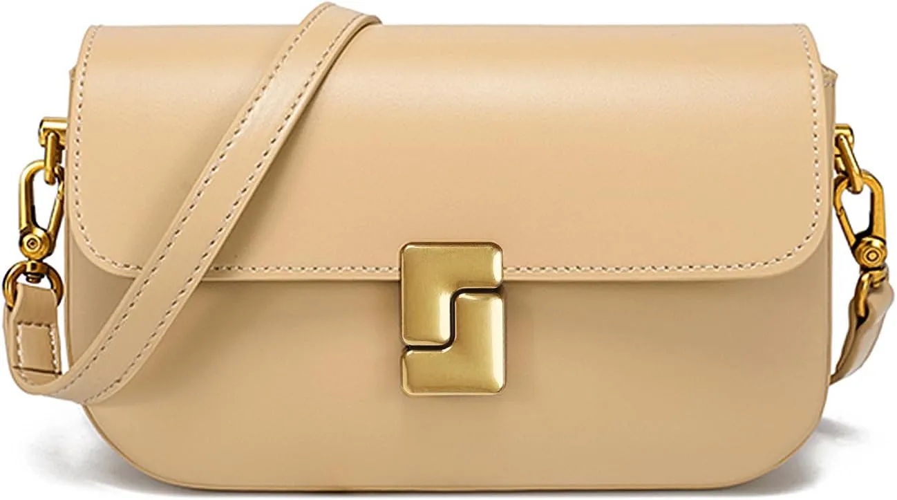 imeetu Soft Leather Crossbody Bag for Women, Top Handle Shoulder Bag Removable Shoulder Straps