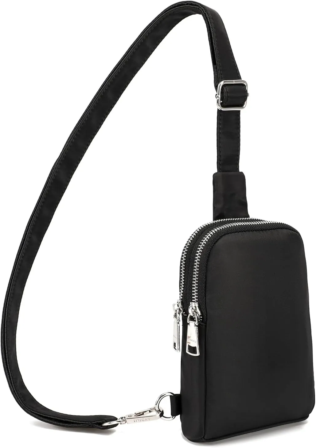 INICAT Mens Crossbody Bag Small Checkered Sling Bag for Women Nylon Cross Body bag for Woman Fanny Pack