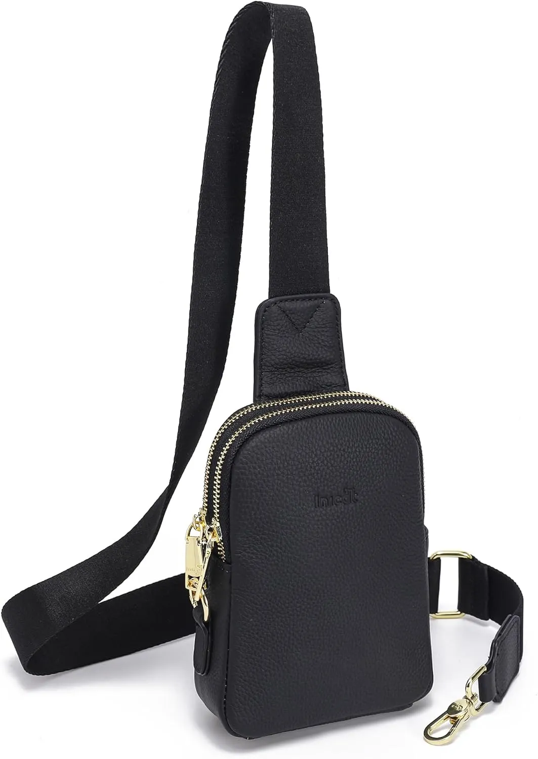INICAT Small Crossbody Sling Bags for Women Vegan Leather Cell Phone Purse Fanny Packs for Women Men