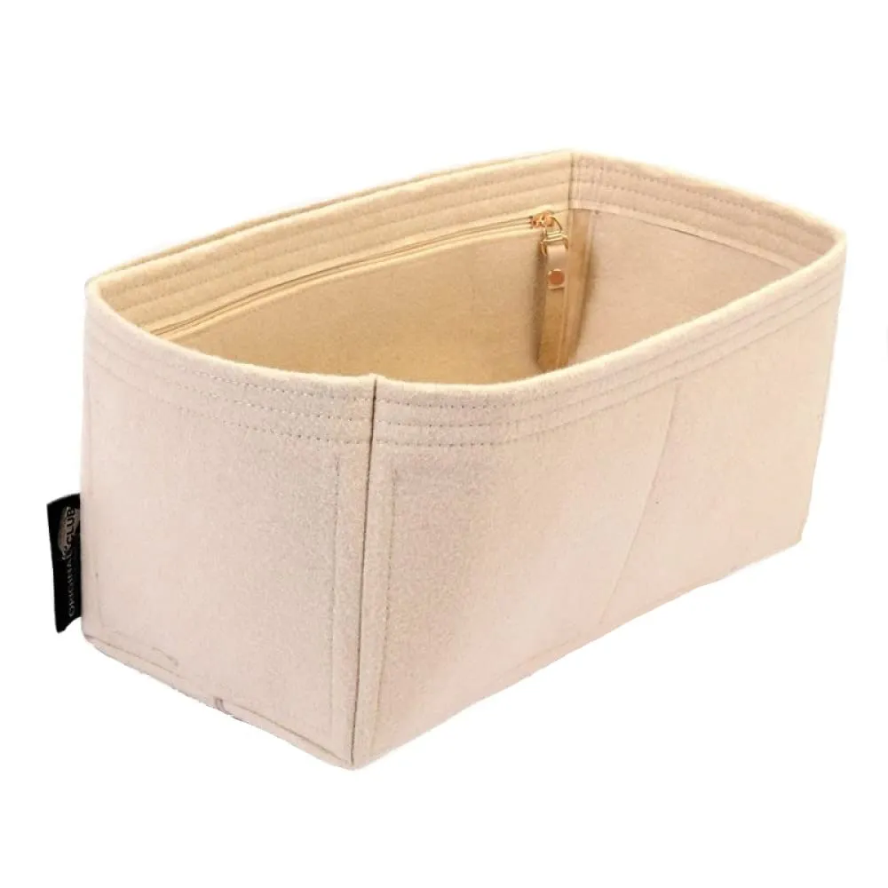Interior Zipped Pocket Style Bag and Purse Organizer in Sandstone Compatible for the Designer Bag Niki Large Crinkled Calf Shopper Shoulder
