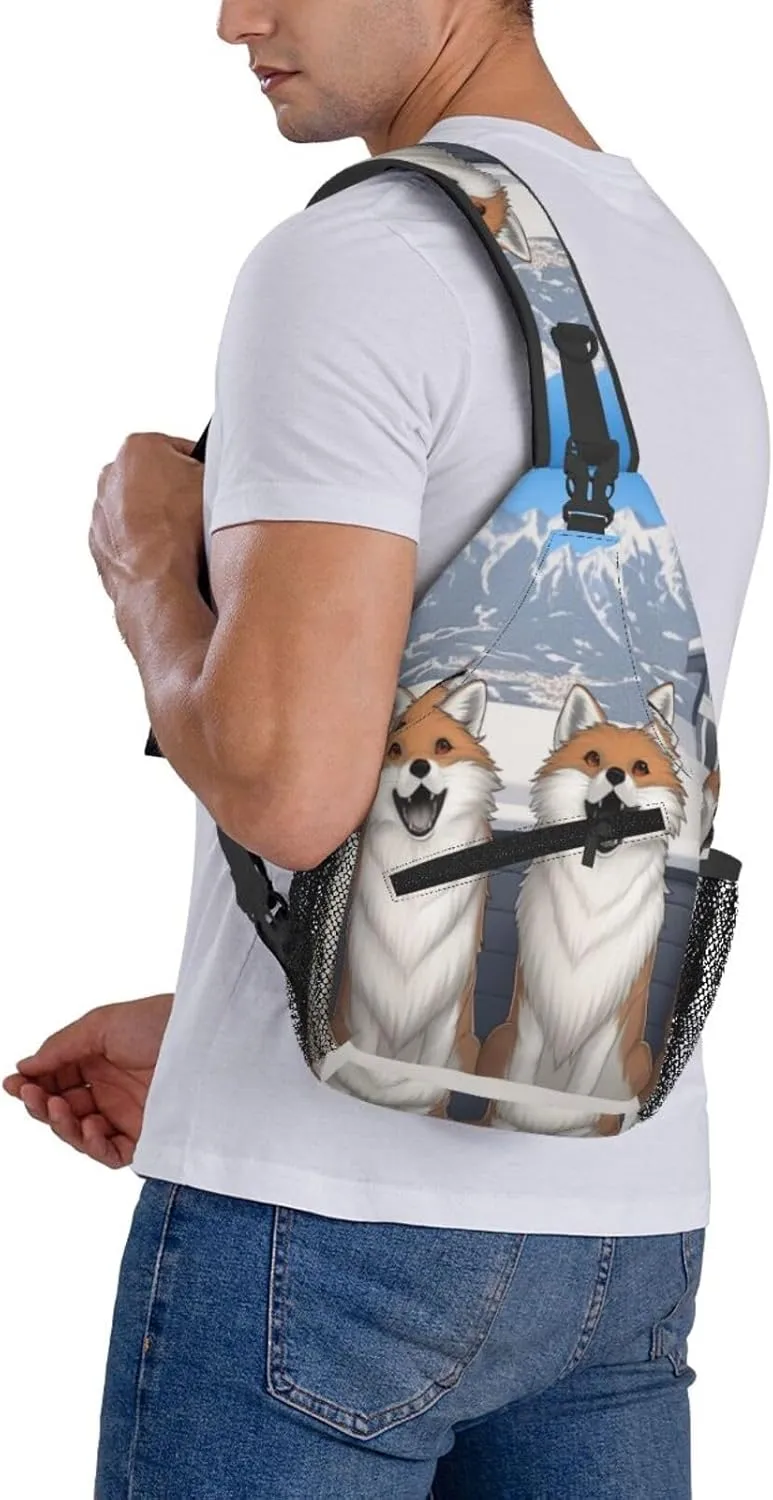isometric 3d render Men's And Women's Small Crossbody Bags Chest Bags Daily Bags Are Suitable For Outdoor Hiking Trips