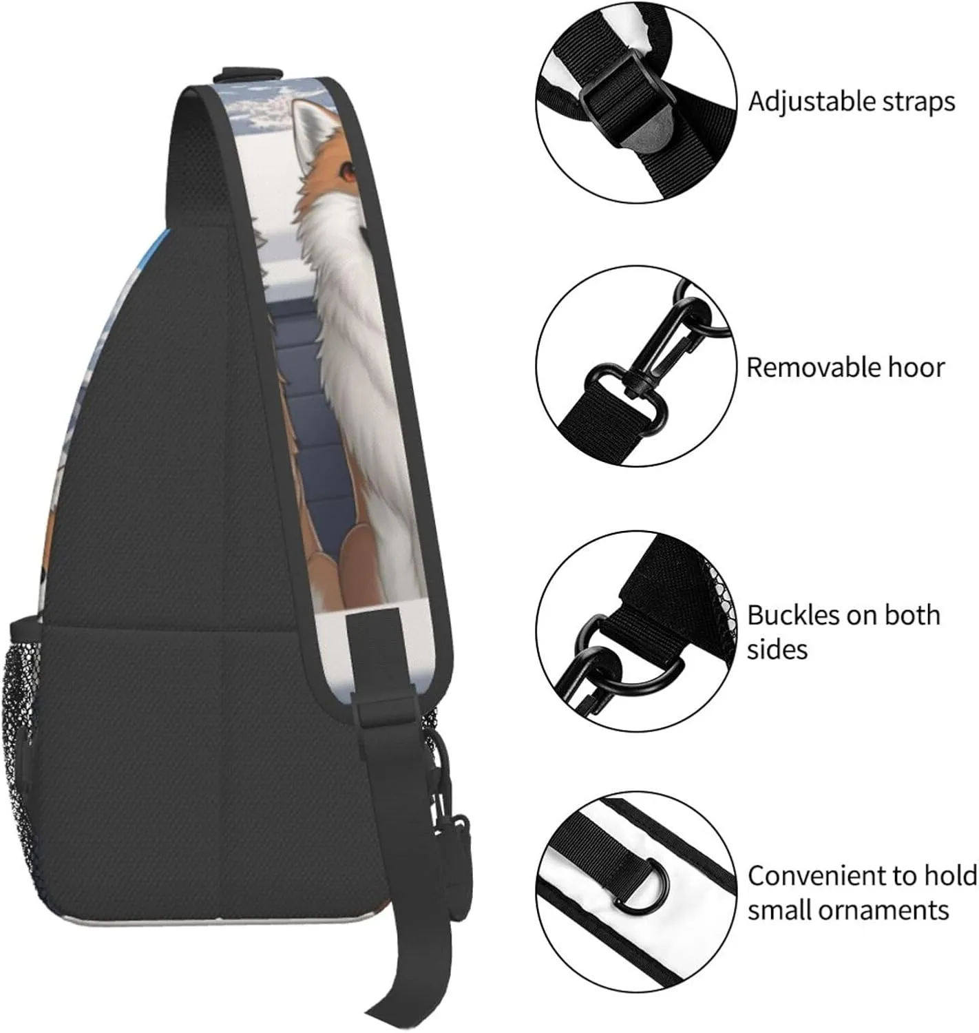 isometric 3d render Men's And Women's Small Crossbody Bags Chest Bags Daily Bags Are Suitable For Outdoor Hiking Trips