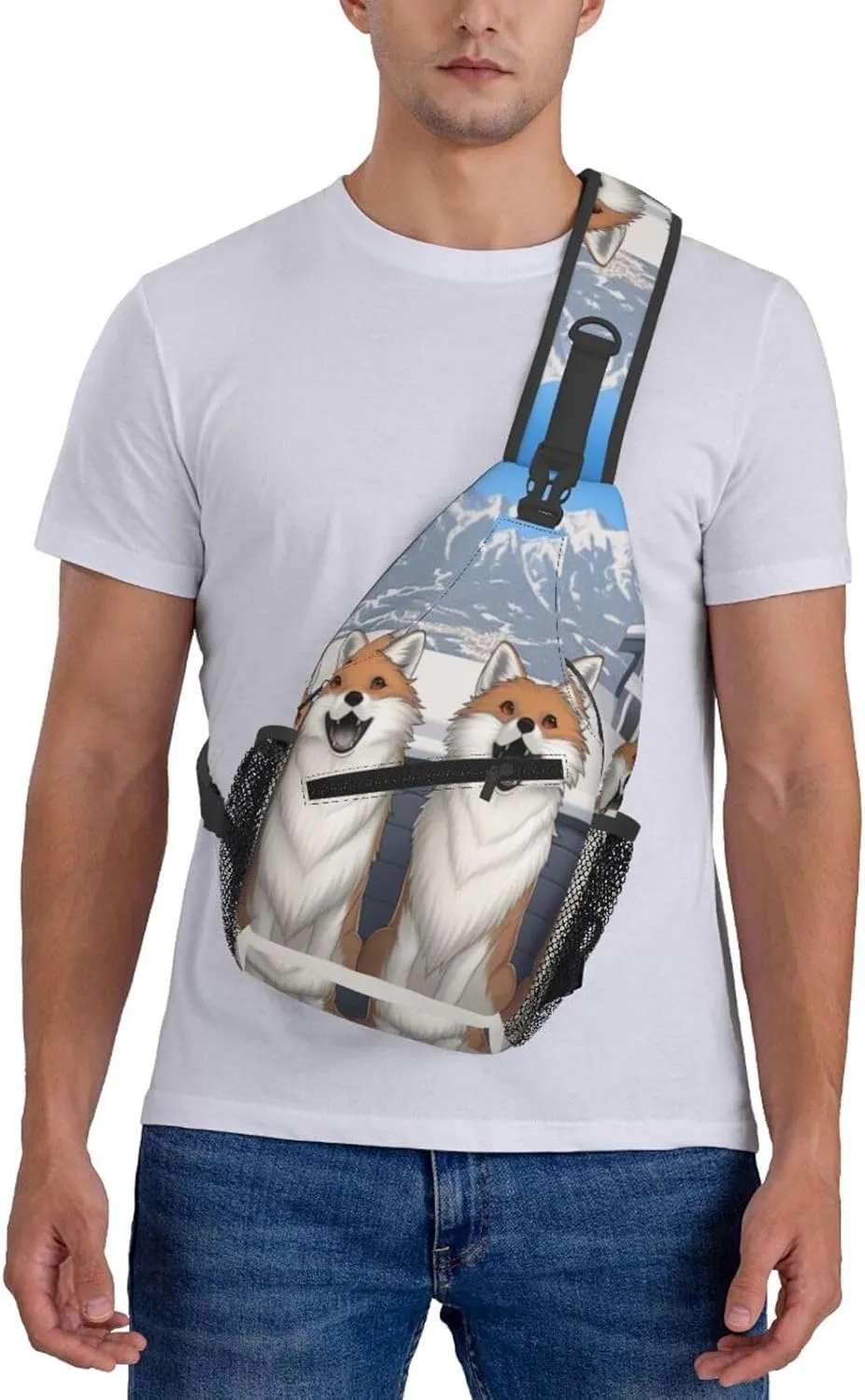 isometric 3d render Men's And Women's Small Crossbody Bags Chest Bags Daily Bags Are Suitable For Outdoor Hiking Trips