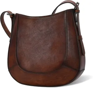 Iswee Hobo Crossbody Bags for Women Sacthel Handbags Vintage Crossbody Purses Ladies Handbags