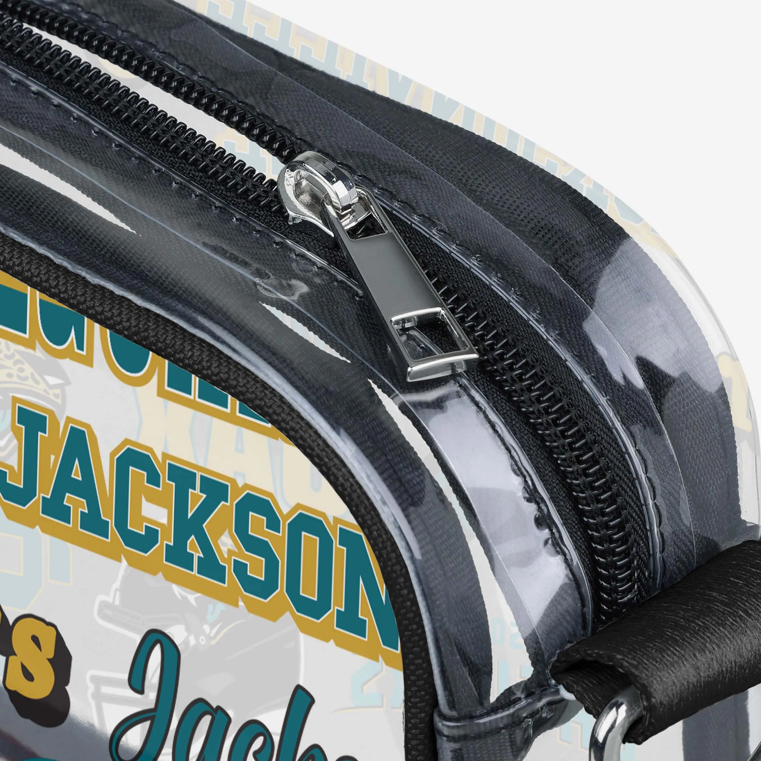 Jacksonville Jaguars Repeat Retro Print Clear Crossbody Bag
