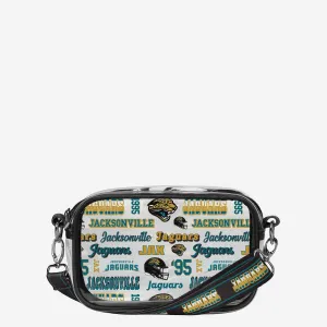 Jacksonville Jaguars Repeat Retro Print Clear Crossbody Bag