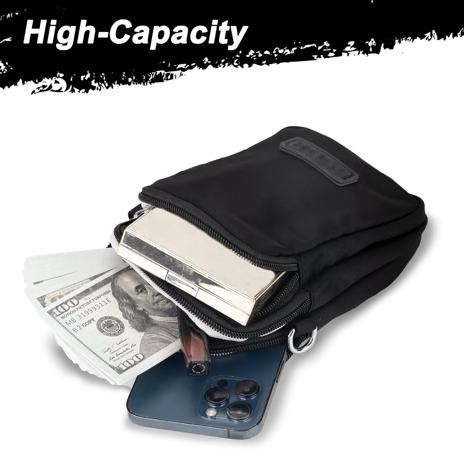 JANKS Small Crossbody Bag for Women Mini Cell Phone Bag Travel Pouch Wallet Purses Adjustable Over Shoulder Strap