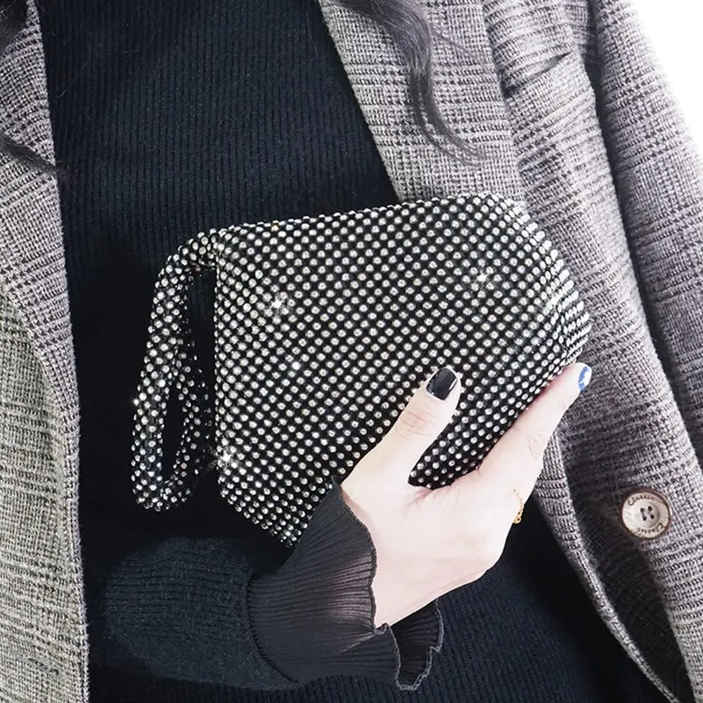 JIAN YA NA Fashion Women Bridesmaid Lady Girl Bride Evening Clutch Bag for Prom Cocktail Party Wedding Engagement