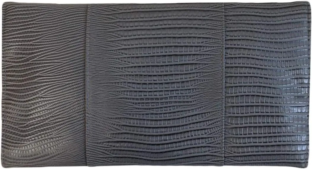 JNB Synthetic Lizard Rhinestone Accent Envelope Clutch