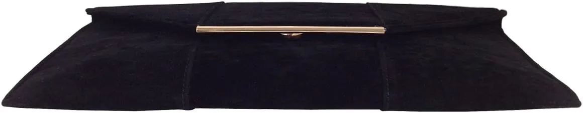 JNB Women's Faux Microsuede Envelope Clutch