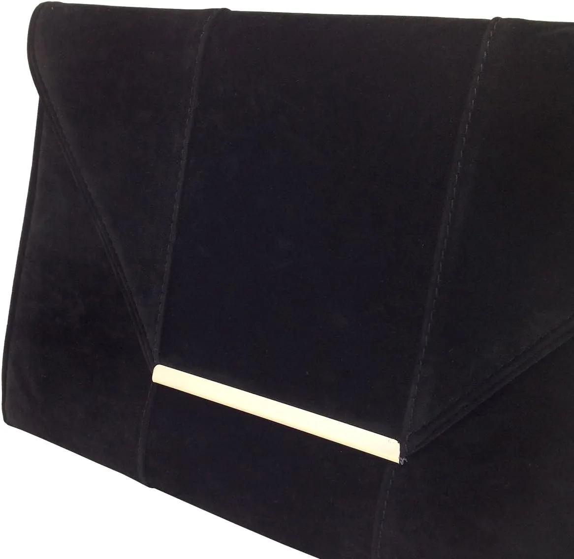JNB Women's Faux Microsuede Envelope Clutch