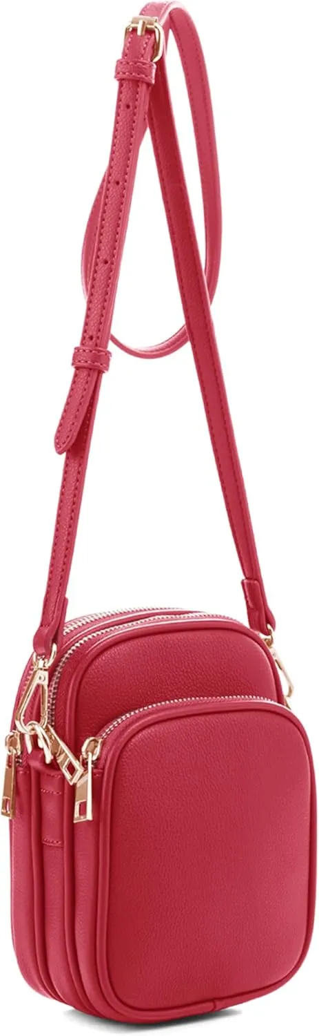 Josie Triple Zip Crossbody Bag
