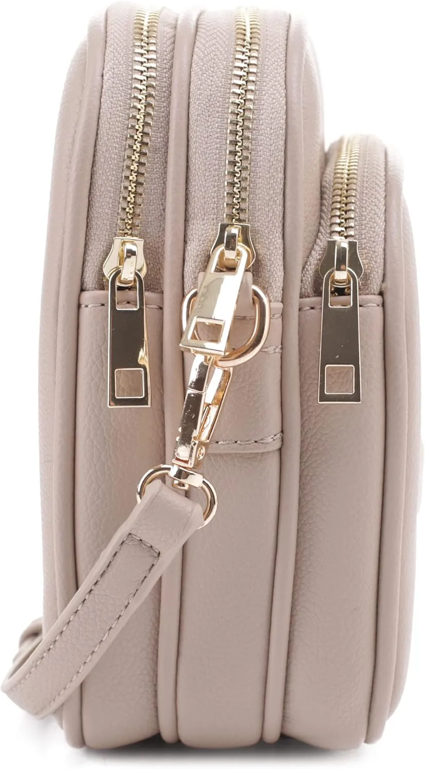 Josie Triple Zip Crossbody Bag