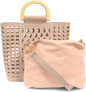 Joy Susan Madison Cut-Out Tote: Crossbody Handbag