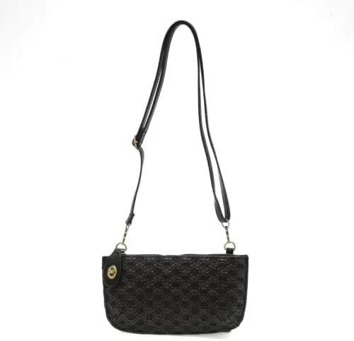Joy Susan Women's Fashion Purse Lattice Woven Mini Crossbody Wristlet Clutch Hand Bag