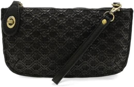 Joy Susan Women's Fashion Purse Lattice Woven Mini Crossbody Wristlet Clutch Hand Bag