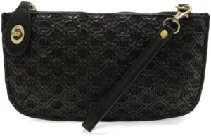 Joy Susan Women's Fashion Purse Lattice Woven Mini Crossbody Wristlet Clutch Hand Bag