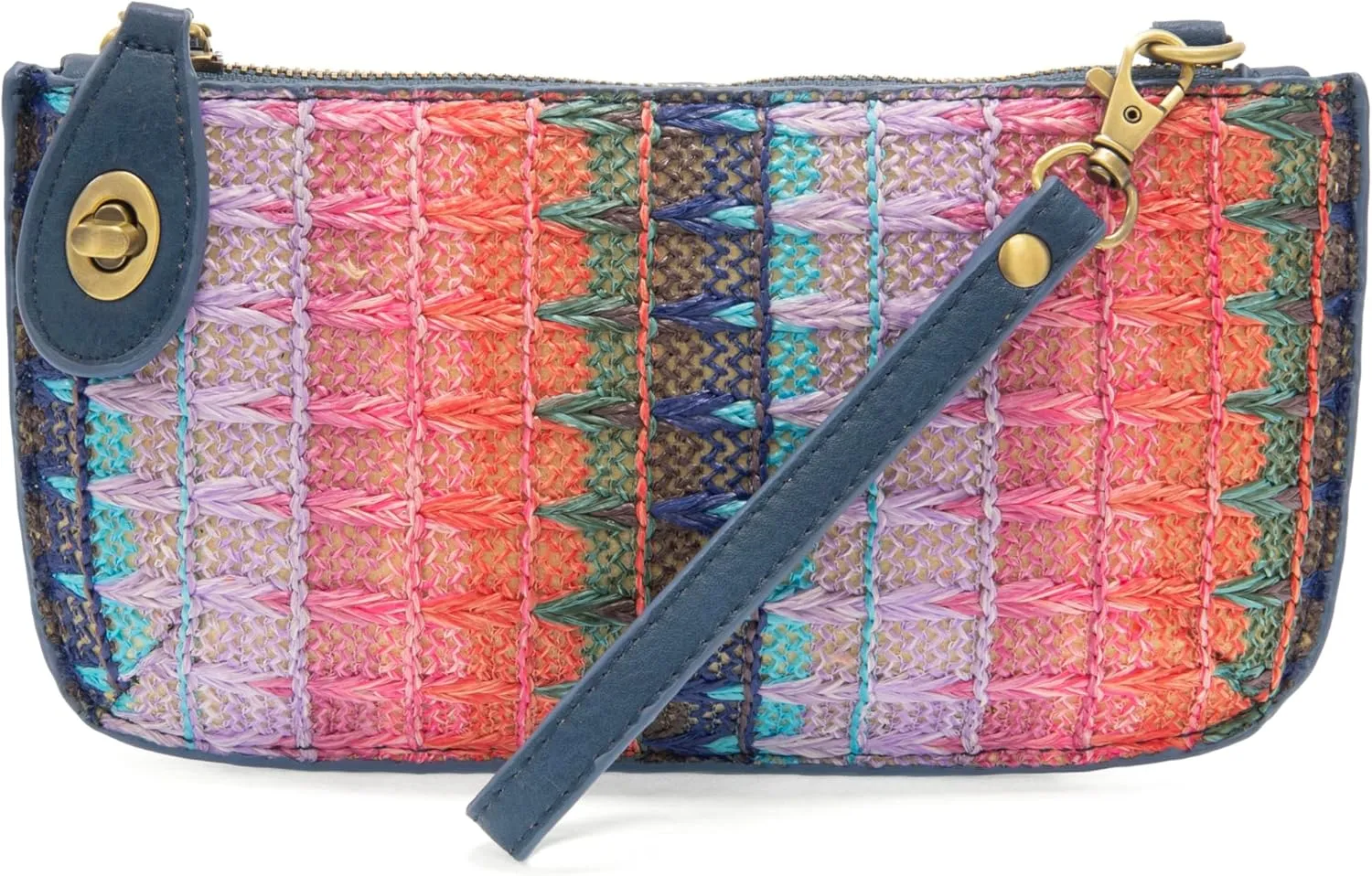 Joy Susan Women's Fashion Purse Straw Mini Crossbody Wristlet Clutch
