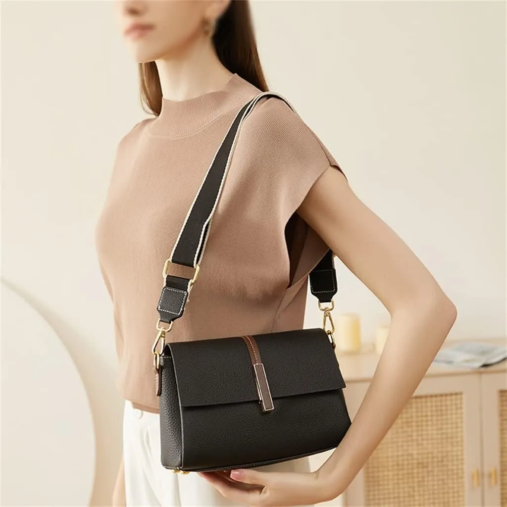 JSEIAJB Everything Female Autumn and Winter Crossbody Bag Bag Large Capacity Casual Leather Single Shoulder Bag