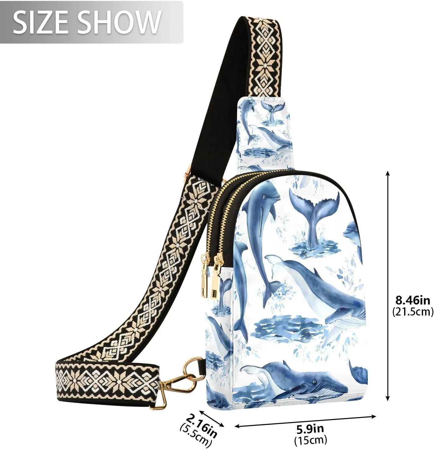 JSTEL Leather Crossbody Sling Bags for Women,Leather Crossbody Purses Leather Crossbody Bag Sling Purse