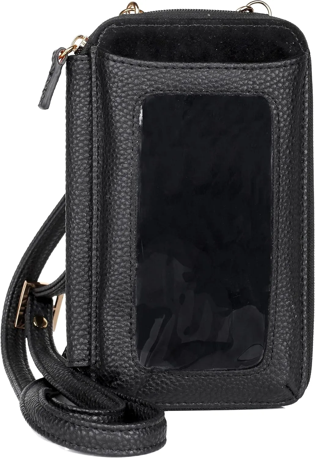 Julia Buxton Pebble RFID Everywhere Crossbody Black