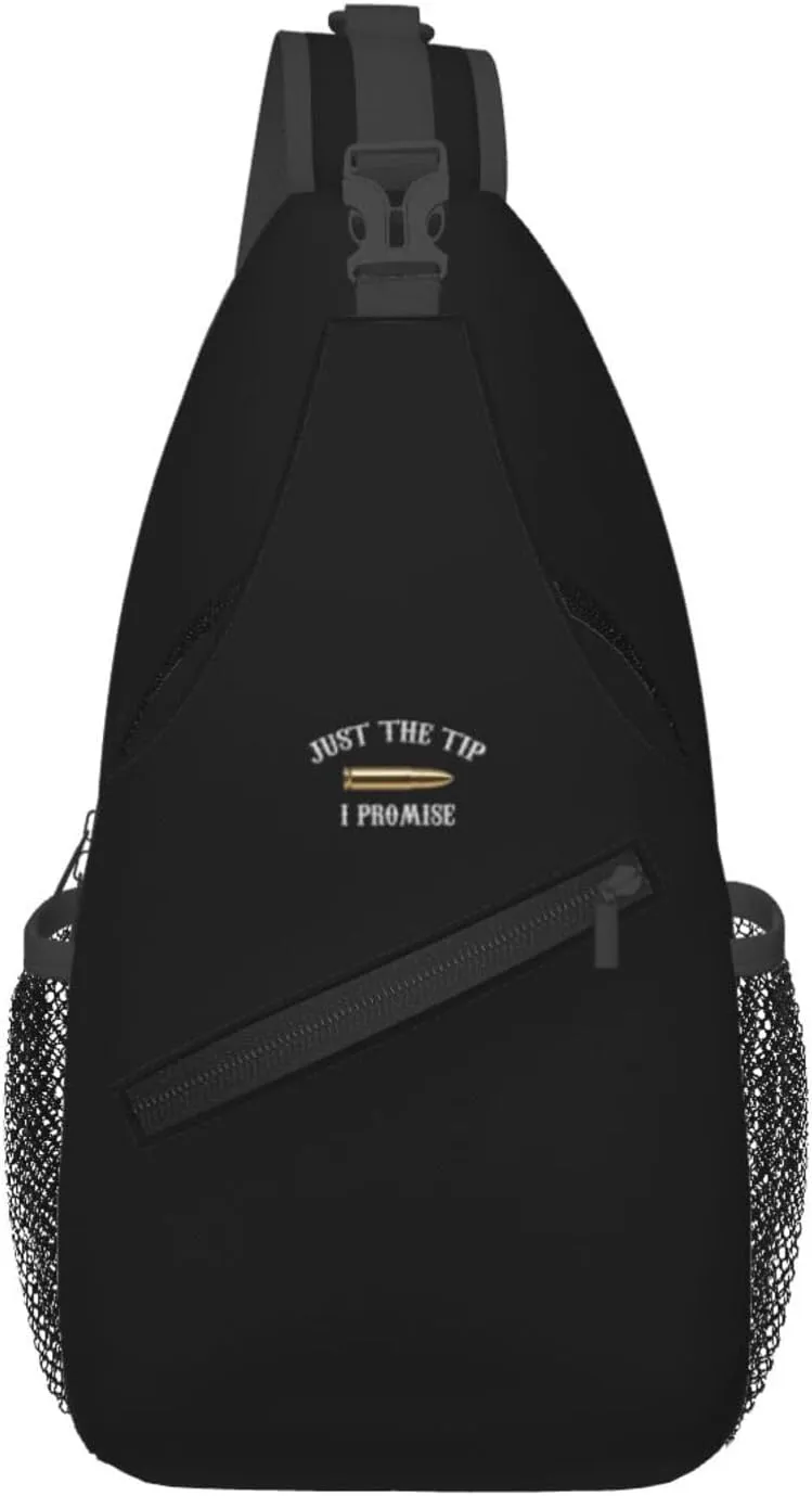 Just The Tip I Promise Sling Bag Crossbody Backpack Shoulder Casual Daypack Bag for Men Women