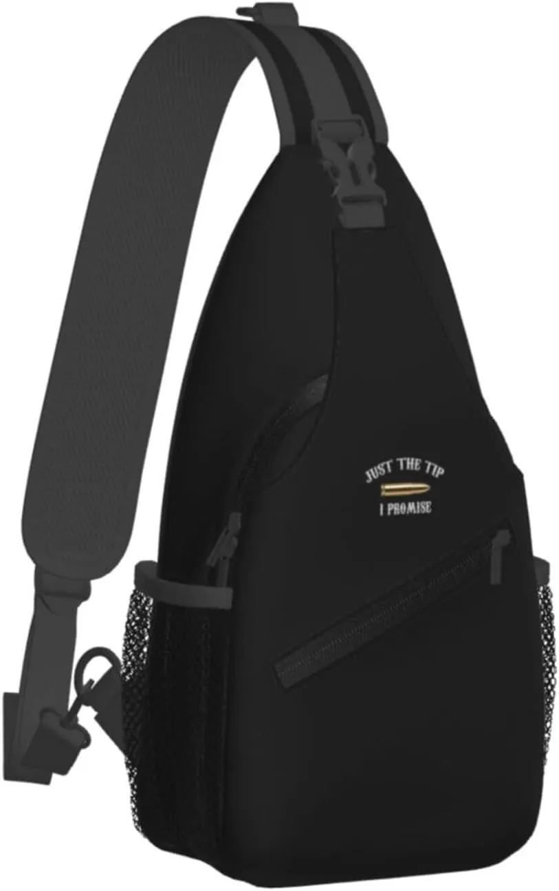 Just The Tip I Promise Sling Bag Crossbody Backpack Shoulder Casual Daypack Bag for Men Women