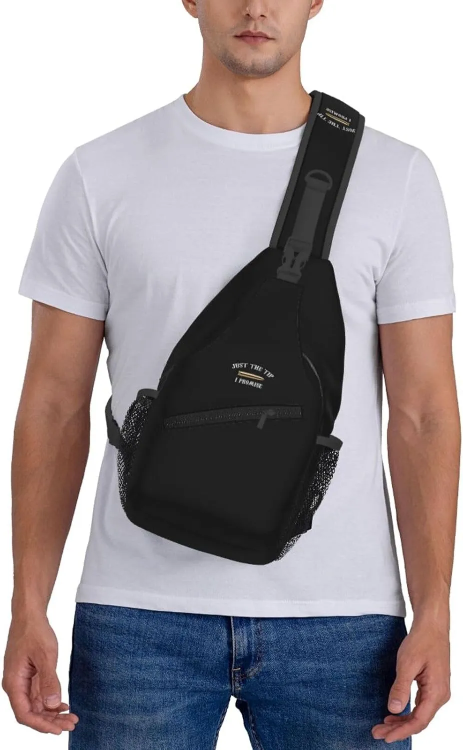 Just The Tip I Promise Sling Bag Crossbody Backpack Shoulder Casual Daypack Bag for Men Women