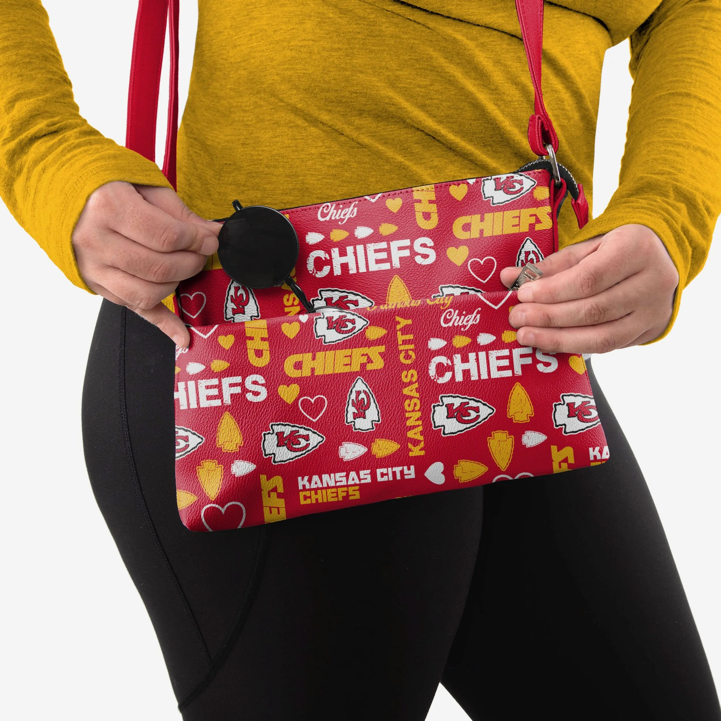 Kansas City Chiefs Logo Love Crossbody Purse