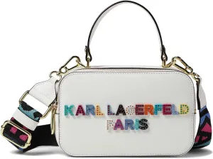 Karl Lagerfeld Paris Simone Studded Camera Crossbody