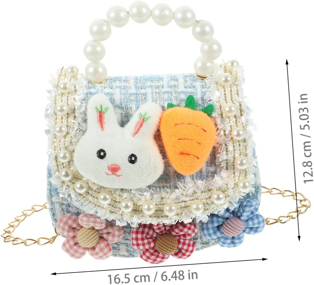 KESYOO Girls Purses Mini Straw Bag Shoulder Fashion Crossbody Bag for Teen Girls Flower Design Easy Access