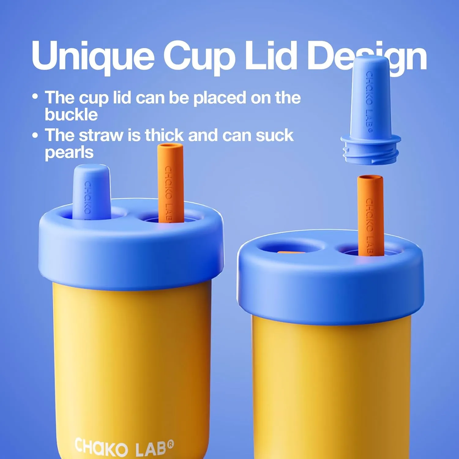 Kids Water Bottle with Carrying Rope and Straps | Vacuum Insulated Stainless Steel 16oz for School and Trvels | Two Travel Carrying Options | Duck egg yellow